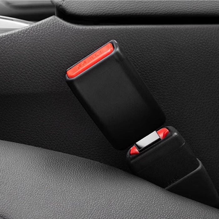 Einesin 4.7Inch Seat Belt Extender, 2 Packs Car Seatbelt Extension, Car Seat Belt Buckle for Seat Belt Extension,Seat Belt Buckle Alert Muffler, Seat Belt Clip Extender Fits Most Cars(Black)
