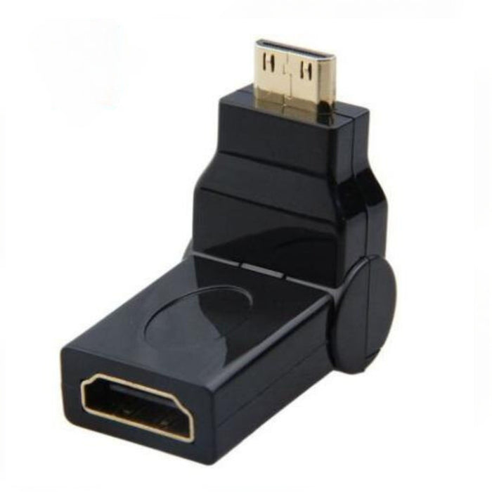 Multi Angle HDMI Female To HDMI Adapter Black