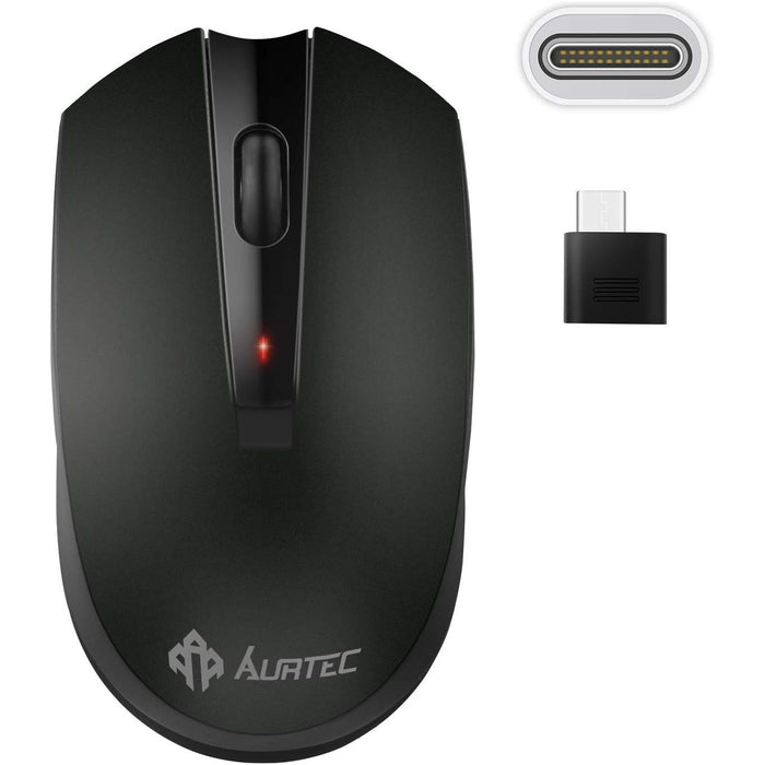 Type C Wireless Mouse, AURTEC 2.4GHz USB-C Wireless Mice for Laptop and More USB-C Devices