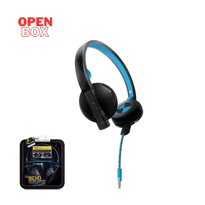 PHILIPS Oneil SHO4200 headphones Blue ( Scratced Box -Old Stock )