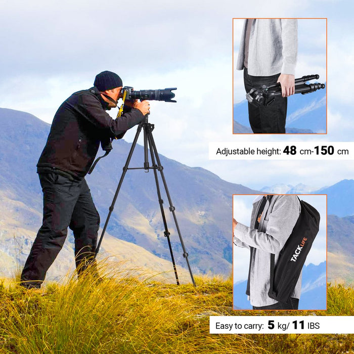 Lightweight Tripod 60" High Quality , Aluminum Travel/Camera/Phone Tripod With Carry Bag