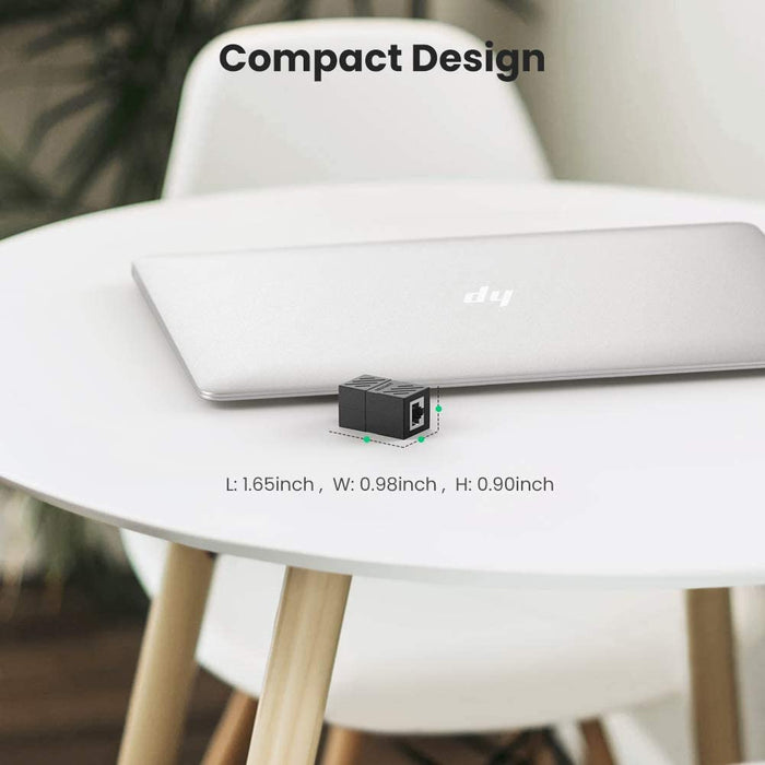 RJ45 Coupler Cat7 Cat6 Cat5e Ethernet Cable Extender Adapter LAN Black UGREEN-brands-world.ca