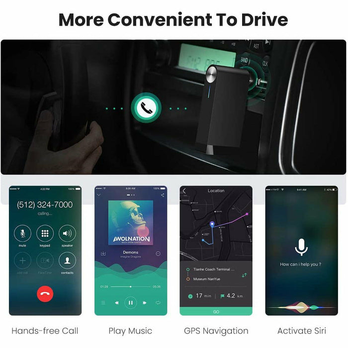 Bluetooth Receiver Portable Mini Music Audio Adapter 4.1 Car Auxiliary... UGREEN-brands-world.ca