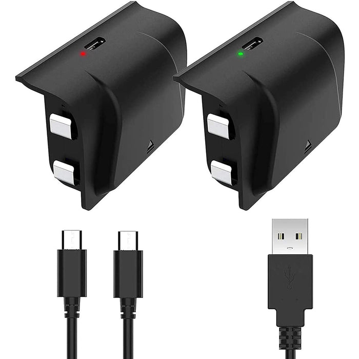 SAMA Rechargeable Xbox One Battery Pack, 2 Pack 1200mAh One...-brands-world.ca