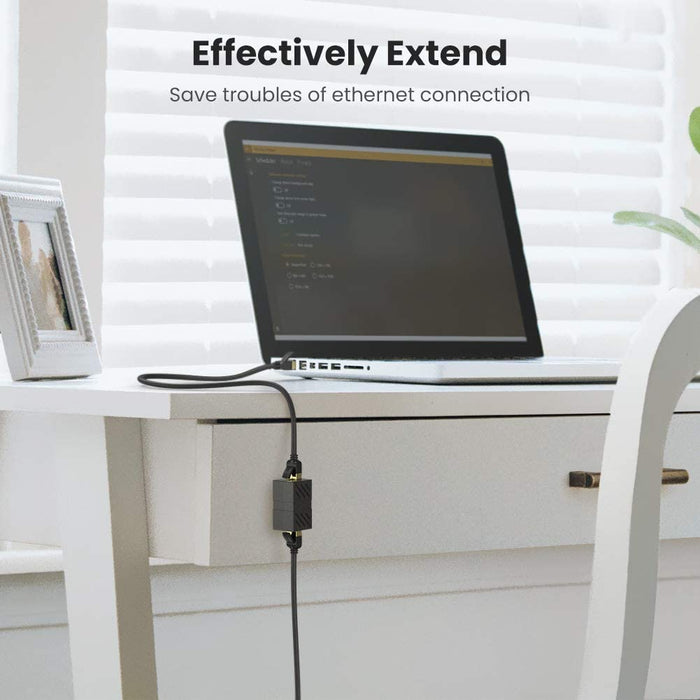 RJ45 Coupler Cat7 Cat6 Cat5e Ethernet Cable Extender Adapter LAN Black UGREEN-brands-world.ca