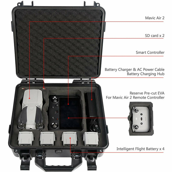Carrying Case for DJI Mavic Air 2 - Customized and Secure