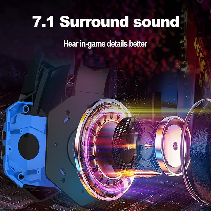 Gaming Headset G9000Max Blue with Noise Isolating 120° Adjustable Omnidirectional Mic 40mm Driver