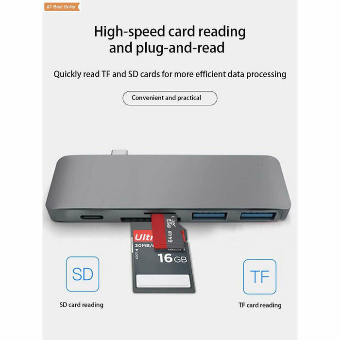 USB 3.1 Type-C Hub To HDMI Adapter 4K Thunderbolt 3 USB C Hub