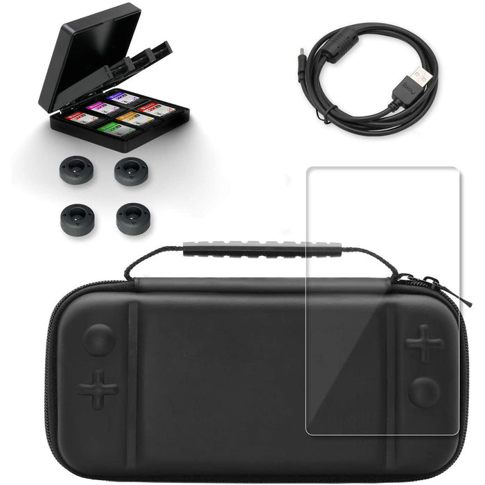 Accessories Kit for Nintendo Switch Lite, Travel Carry Case Nintendo...-Nintendo Switch Skins, Faceplates & Cases-HEATFUN-brands-world.ca