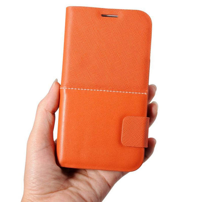 BASEUS diary leather case samsung notepad srs galaxy g-s4 21709 orange-Samsung Galaxy S4 Cases-Baseus-brands-world.ca