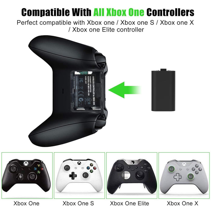 Battery Pack for Xbox One , 2PCS x 1200 mAh Elite Rechargeable Battery-Xbox One Power Supplies & Battery Packs-SAMA-brands-world.ca