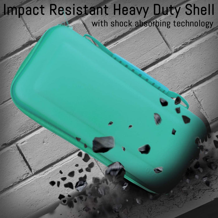 Carry Case for Nintendo Switch Lite with Game Cartridge Holders and Blue-Nintendo Switch Skins, Faceplates & Cases-Orzly-brands-world.ca