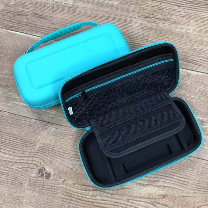 Carry Case for Nintendo Switch Lite with Game Cartridge Holders and Blue-Nintendo Switch Skins, Faceplates & Cases-Orzly-brands-world.ca