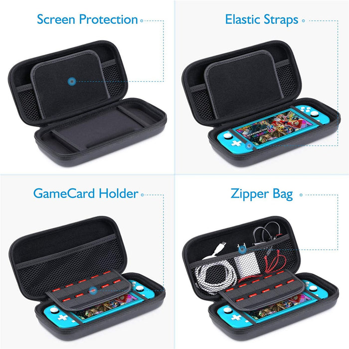 Case Compatible Nintendo Switch Lite Case, with Tempered Glass Screen...-Nintendo Switch Skins, Faceplates & Cases-HEYSTOP-brands-world.ca