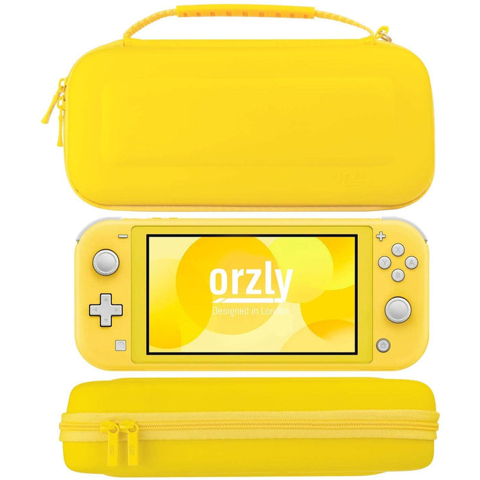 Case for Nintendo Switch Lite - Orzly Protective Carry with Yellow-Nintendo Switch Skins, Faceplates & Cases-Orzly-brands-world.ca