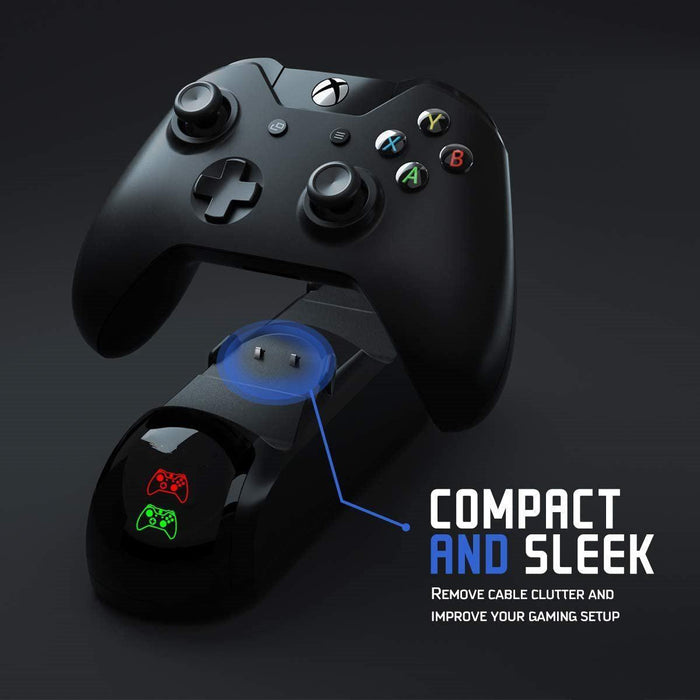 Charging Station for Xbox One with 2pcs 1200mAh Rechargeable Battery (One,One S,Elite Controller )-Xbox One Power Supplies & Battery Packs-SAMA-brands-world.ca