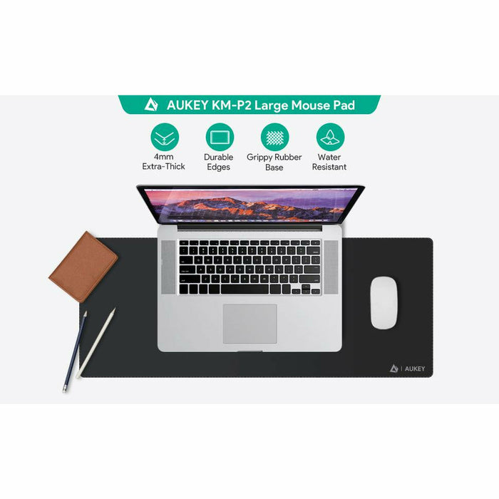 AUKEY GAMING MOUSE PAD LARGE (31.5 X 11.8 X 0.16IN) NON-SLIP SPILL-RESISTANT