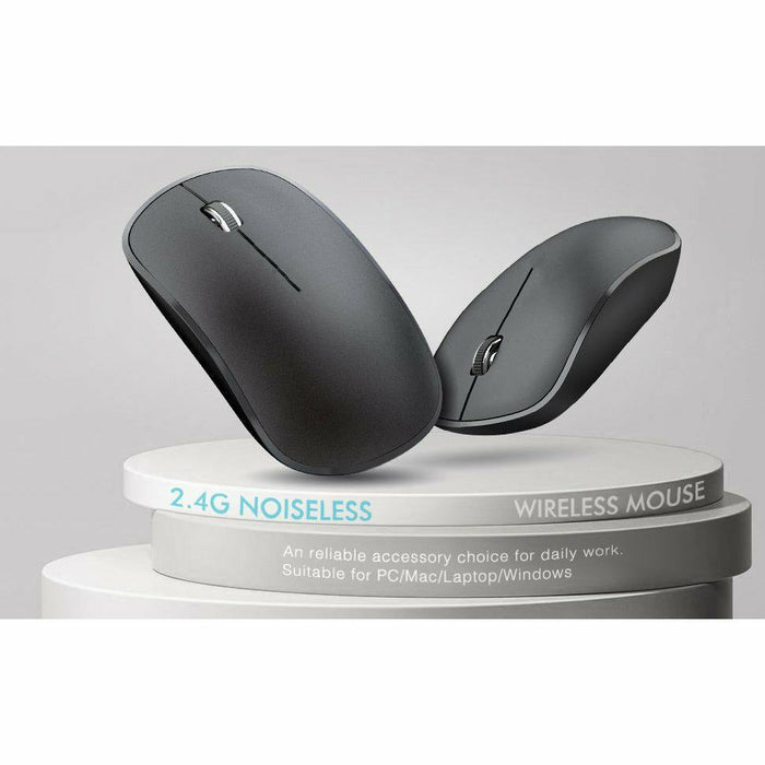 Wireless Mouse for Laptop Ultra Thin Silent Mouse with USB Receiver, 2400 DPI