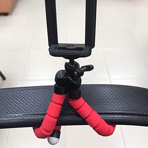 Flexible Mini Phone Tripod Sponge Octopus for Mobile & Camera, Red-Monopods-SAMA-brands-world.ca