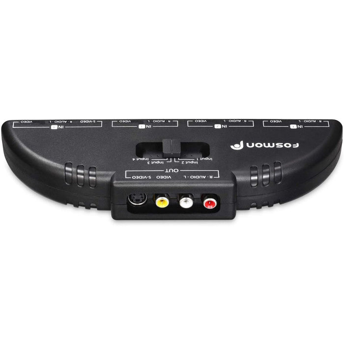 Fosmon 4-Way Audio, Video RCA Switch Selector -Splitter Box and AV Patch...-A/V Switchers-Fosmon-brands-world.ca