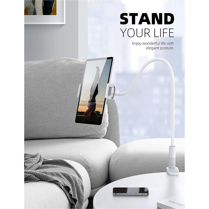 Gooseneck Tablet Holder Mount, iPad Stand - Lamicall Flexible white-Tablet & iPad Stands-Lamicall-brands-world.ca