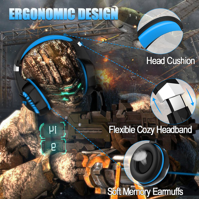 G2000 PRO Gaming Headset Blue