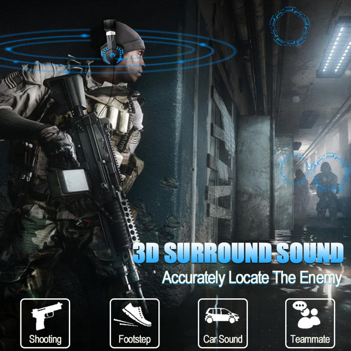 G2000 PRO Gaming Headset Blue