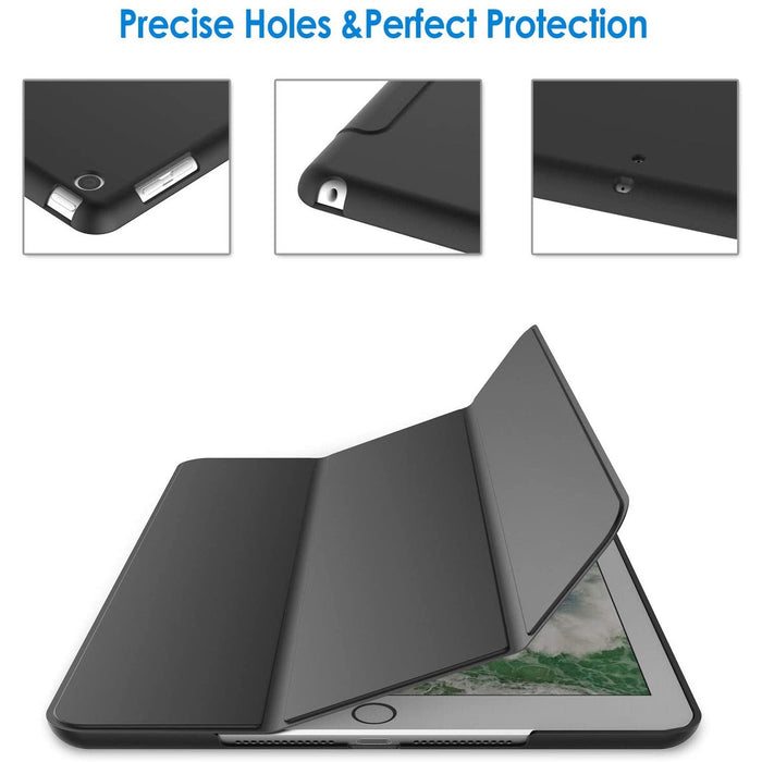 JETech Case for iPad (9.7-Inch, 2018/2017 Model, 6th/5th Generation), Black-Tablet & iPad Cases-JETech-brands-world.ca