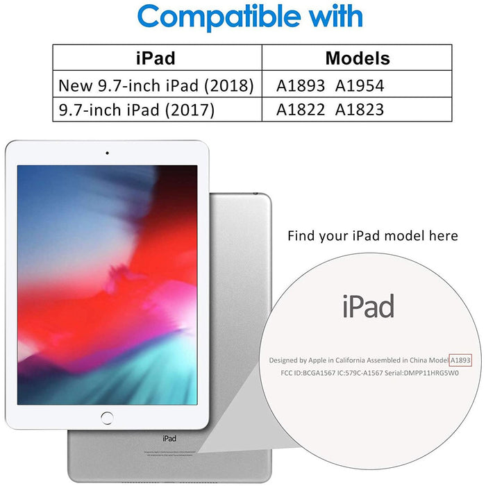 JETech Case for iPad (9.7-Inch, 2018/2017 Model, 6th/5th Generation), Blue-Tablet & iPad Cases-JETech-brands-world.ca
