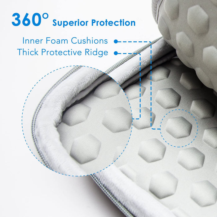 JETech Laptop Sleeve for 13.3-Inch Notebook Tablet iPad Tab, 13.3-Inch, Grey-Laptop Sleeves-JETech-brands-world.ca