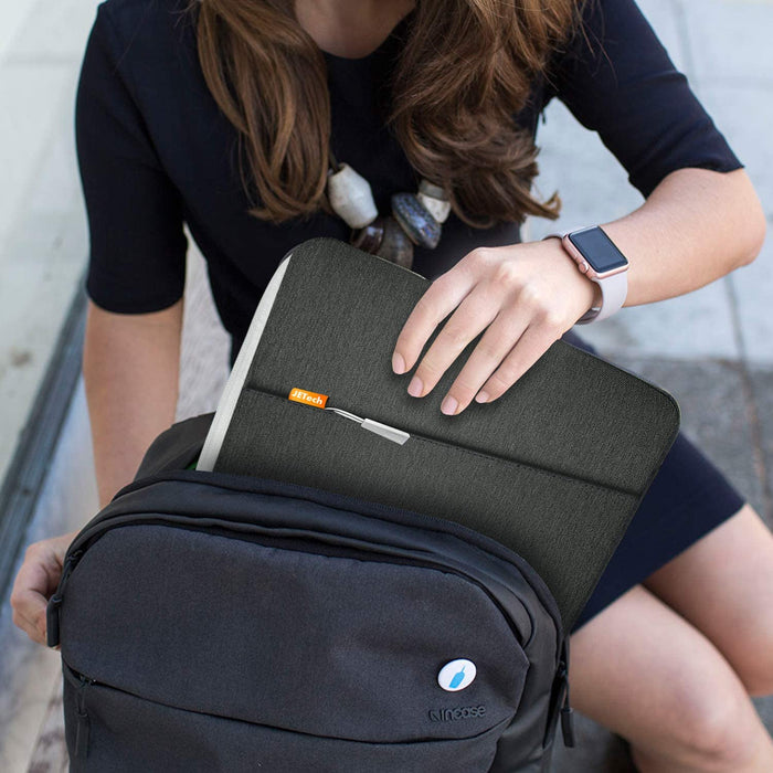 JETech Laptop Sleeve for 13.3-Inch Notebook Tablet iPad Tab, 13.3-Inch, Grey-Laptop Sleeves-JETech-brands-world.ca