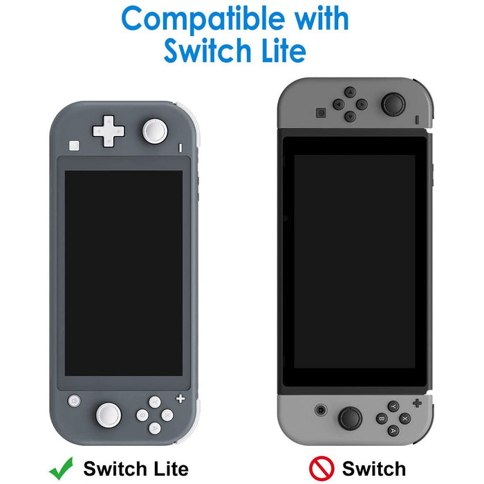 JETech Protective Case for Nintendo Switch Lite 2019, Grip Cover HD Clear-Nintendo Switch Skins, Faceplates & Cases-JETech-brands-world.ca