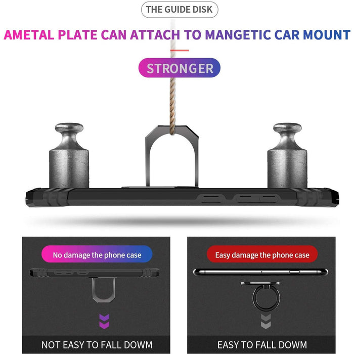 LeYi for Samsung Galaxy S9 Case with Ring Holder (for CAN YSM FS SAM Black-Samsung Galaxy S9 Cases-LeYi-brands-world.ca