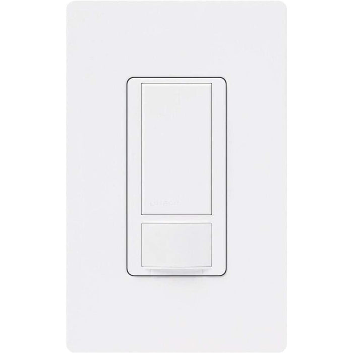 Lutron Maestro Motion Sensor Switch, No Neutral Required, 250 Watts, Single-Pole, MS-OPS2-WH, White, 1 Pack-Smart Switches & Plugs-Lutron-brands-world.ca