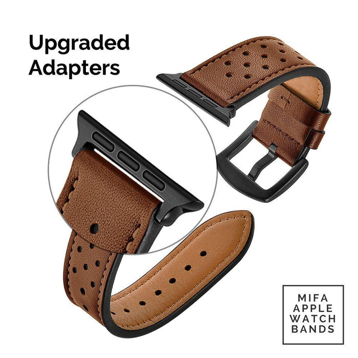 Mifa Compatible w/Apple Watch 5 4 44mm 42mm Premium / 42mm, Brown-Apple Watch Bands & Straps-MODERN IDEAS-brands-world.ca