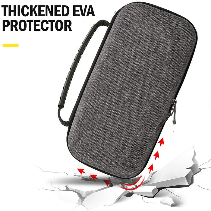 MoKo Carrying Case for Nintendo Switch Lite, Travel Hard Shell EVA Gray-Nintendo Switch Skins, Faceplates & Cases-SAMA-brands-world.ca