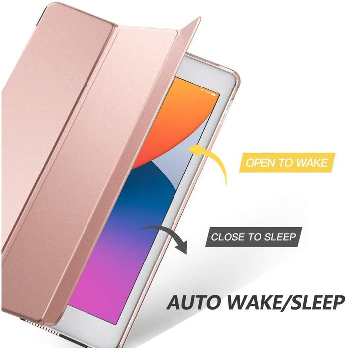 MoKo Case Fit New iPad 8th Gen 2020 / 7th Generation 2019, Rose Gold-Tablet & iPad Cases-MoKo-brands-world.ca