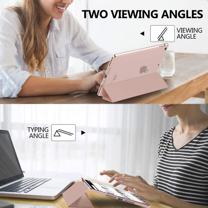 MoKo Case Fit New iPad 8th Gen 2020 / 7th Generation 2019, Rose Gold-Tablet & iPad Cases-MoKo-brands-world.ca