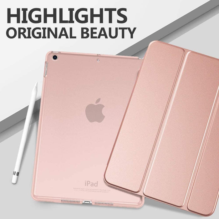 MoKo Case Fit New iPad 8th Gen 2020 / 7th Generation 2019, Rose Gold-Tablet & iPad Cases-MoKo-brands-world.ca