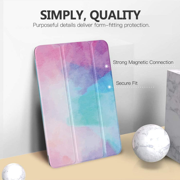 MoKo Case Fit New iPad 8th Gen 2020 / 7th Generation 2019, Water Color-Tablet & iPad Cases-MoKo-brands-world.ca