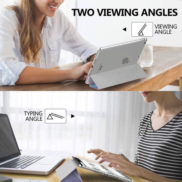 MoKo Case Fit New iPad 8th Gen 2020 / 7th Generation 2019, Water Color-Tablet & iPad Cases-MoKo-brands-world.ca