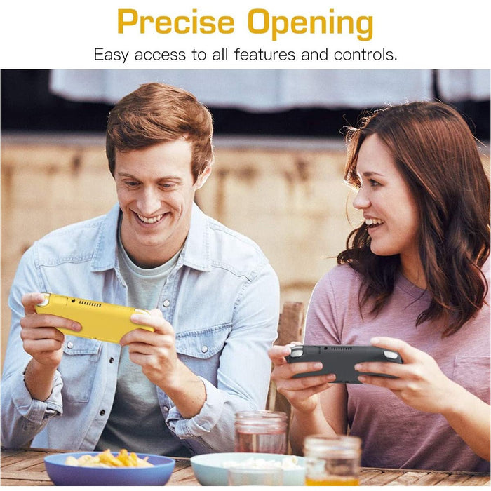 MoKo Case for Nintendo Switch Lite, Silicone Protective Rubber Cover, Yellow-Nintendo Switch Skins, Faceplates & Cases-MoKo-brands-world.ca