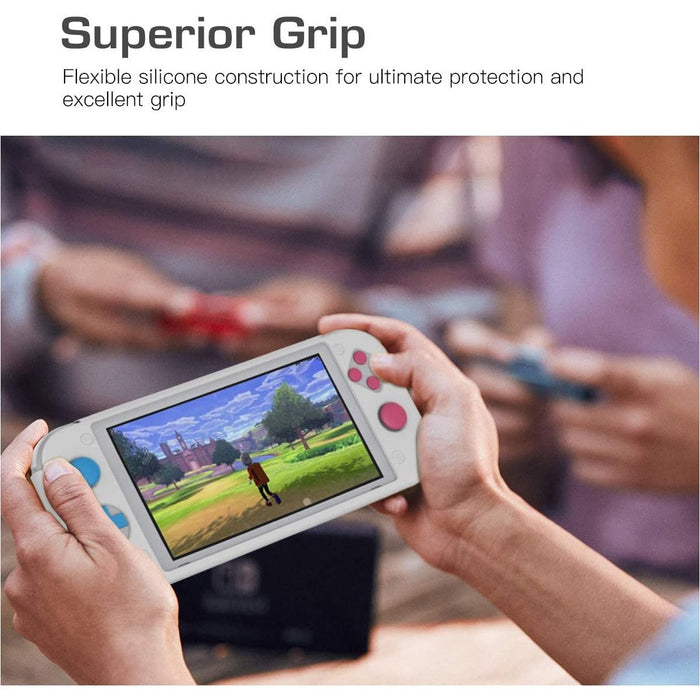 MoKo Case for Nintendo Switch Lite - Zacian and Zamazenta Edition, Light Gray-Nintendo Switch Skins, Faceplates & Cases-MoKo-brands-world.ca