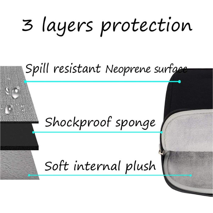 MOSISO Laptop Sleeve Compatible with 2020 2019 MacBook Pro 15-16 Inch, Black-Laptop Sleeves-MOSISO-brands-world.ca