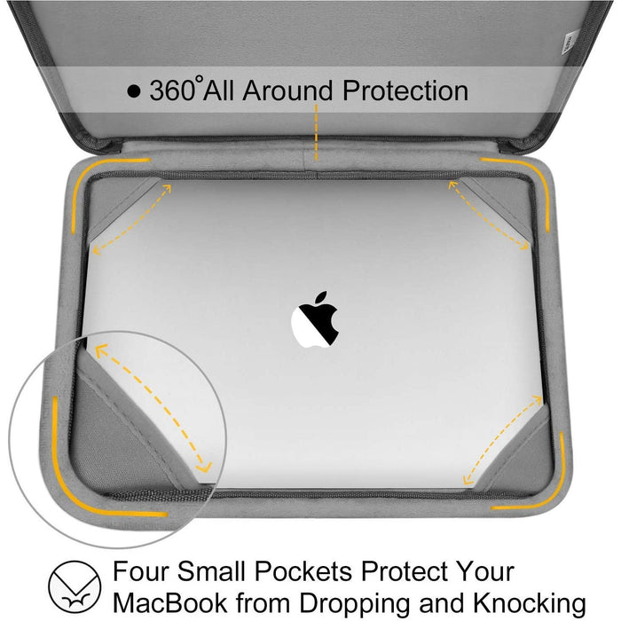 MOSISO MacBook Air 13 inch Case 2020 2019 2018 Release A2337 M1 A2179 Black-MacBook Cases-MOSISO-brands-world.ca