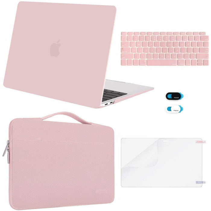 MOSISO MacBook Air 13 inch Case 2020 2019 2018 Release A2337 M1 Rose Quartz-MacBook Cases-MOSISO-brands-world.ca