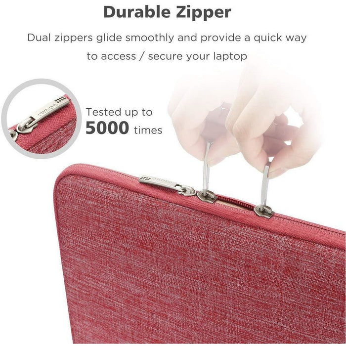 NIDOO 10 Inch Laptop Sleeve Case Water Resistant Protective 10.1 Inch, Pink-Laptop Sleeves-NIDOO-brands-world.ca