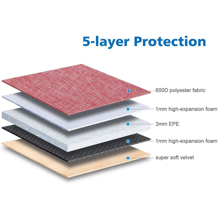 NIDOO 13.3 Inch Laptop Sleeve Case Water 13-13.3 / MacBook Air, Pink-Laptop Sleeves-NIDOO-brands-world.ca