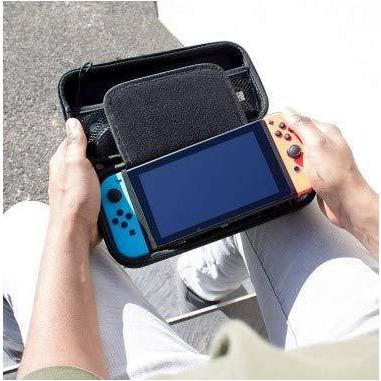 Orzly Carry Case Compatible with Nintendo Switch - Black Protective BLACK-Nintendo Switch Skins, Faceplates & Cases-Orzly-brands-world.ca
