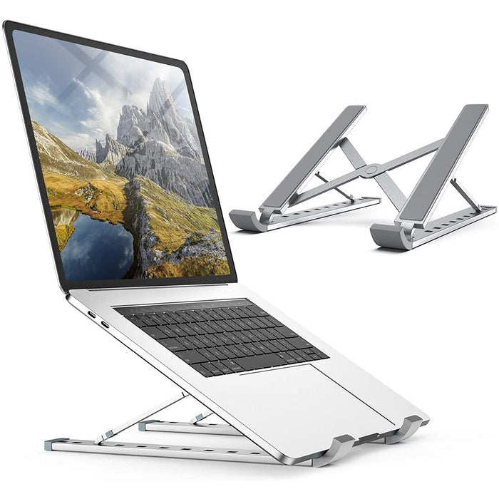 Portable Laptop Stand Foldable Adjustable Aluminium Alloy-Tablet & iPad Stands-RioRand-brands-world.ca